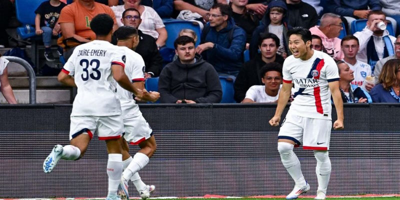 Lee Kang-in mở tỷ số cho PSG trong chiến thắng 4 - 1 trước Le Havre